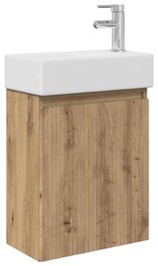Mobile bagno con rubinetto Rovere Artigianale