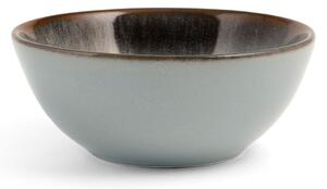 Coppetta tonda Velvet in stoneware marrone grigio cm 10