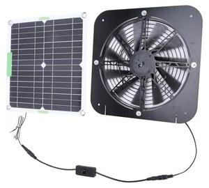 Kit di ventilatori di aspirazione solari, diametro 13,5 pollici, 10 watt, colore nero
