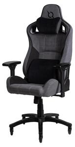Sedia da gaming, sedia girevole, ergonomica, confortevole, robusta, grigio e nero