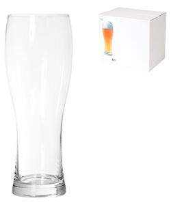 Set 6 bicchieri birra Weizen in vetro trasparente cc 500
