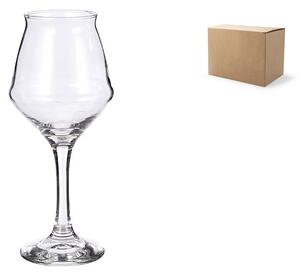 Set 6 calici birra Sommelier in vetro trasparente cl 40