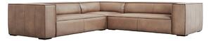 Divano angolare in pelle marrone chiaro (variabile) Madame - Windsor & Co Sofas