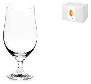 Set 6 calici birra Amburgo in vetro trasparente cl 50
