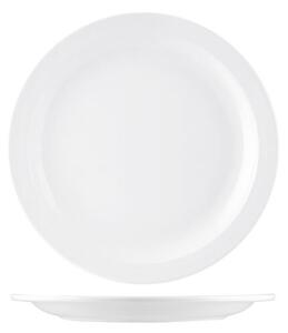 Set 6 piatti frutta in melamina bianca 100% cm 20
