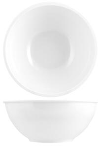 Set 3 insalatiere con bordo 100% in melamina bianca cm 24