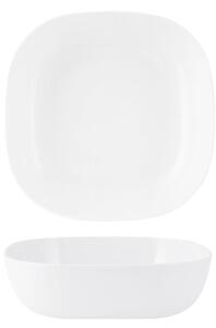 Set 3 insalatiere quadre basse 100% in melamina bianca cm 23
