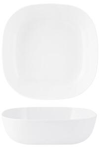 Set 3 insalatiere quadre basse 100% in melamina bianca cm 18