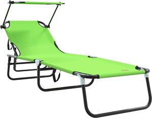 Lettino prendisole pieghevole Verde 190 x 57 x 81 cm Oxford