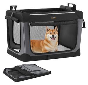Feandrea cassa pieghevole per cani, box per il trasporto, borsa per cani, tessuto oxford, tasche per il cibo