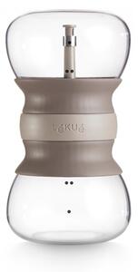 Teiera marrone chiaro in vetro con filtro 500 ml – Lékué