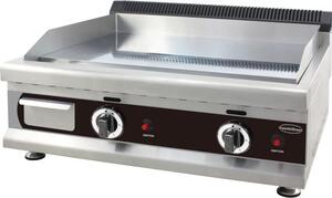 Piastra per barbecue a gas Combisteel con kit di conversione, realizzata in acciaio inox, dimensioni 800x575x365 mm