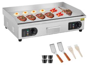 VEVOR Griglia elettrica commerciale, 4400 W, piastra da banco piatta, temperatura regolabile da 122 °F a 572 °F, 28,74 x 15,75 x 0,39 pollici, piastra in acciaio inox