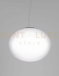 Lucciola sospensione g bianco satinato e nickel satinato e 3 luci a