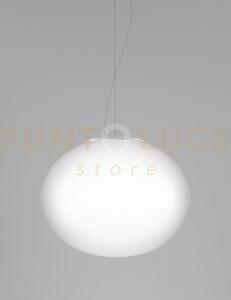 Lucciola sospensione m bianco satinato e bianco opaco 1 3 luci atta