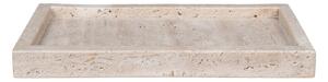 Vassoio decorativo in pietra 15x30,5 cm Travertine – House Nordic