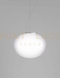 Lucciola sospensione p bianco satinato e nickel satinato e 1 luce a