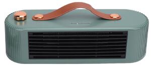Riscaldamento degli ambienti, 2 livelli di potenza, riscaldamento rapido, protezione da surriscaldamento per scrivania, potenza massima 800 W, modello compatto per casa e ufficio, colore verde, spina UE, 220 V