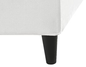 Copri Letto Velluto di colore Bianco per Letto 160 x 200 cm Sfoderabile Lavabile camera da letto Beliani