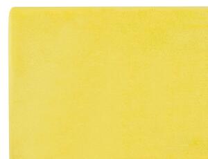 Copri Letto Velluto di colore Giallo per Letto 160 x 200 cm Sfoderabile Lavabile camera da letto Beliani