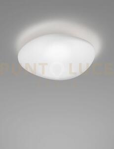 Neochic plafoniera applique m bianco satinato e bianco opaco 2 luci