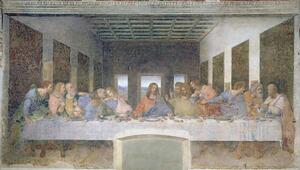 Leonardo da Vinci - Stampa artistica The Last Supper 1495-97 fresco, (40 x 22.5 cm)
