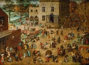 Riproduzione Children's Games 1560, Pieter the Elder Bruegel