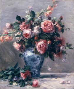 Pierre Auguste Renoir - Riproduzione Vase of Roses, (35 x 40 cm)