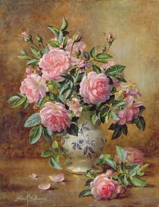 Riproduzione A Medley of Pink Roses, Albert Williams