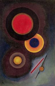 Wassily Kandinsky - Riproduzione Composition with Circles and Lines 1926, (24.6 x 40 cm)