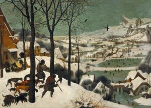 Riproduzione Hunters in the Snow Winter 1565, Pieter the Elder Bruegel