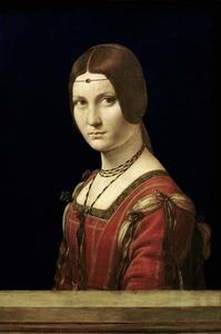 Leonardo da Vinci - Riproduzione Portrait of a Lady, (26.7 x 40 cm)