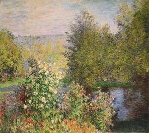Claude Monet - Riproduzione A Corner of the Garden at Montgeron 1876-7, (40 x 35 cm)