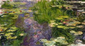 Claude Monet - Stampa artistica Ninfee, (40 x 22.5 cm)