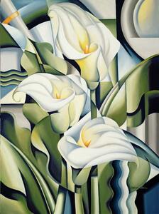 Abel, Catherine - Riproduzione Cubist Lilies, (30 x 40 cm)