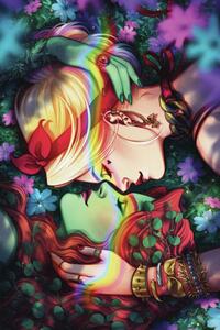 Stampa d'arte Harley Quinn and Poison Ivy - Love, (26.7 x 40 cm)