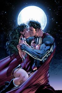 Stampa d'arte Superman and Wonder Woman - Lovers, (26.7 x 40 cm)