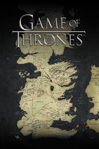 Stampa d'arte Game of Thrones - Westeros map