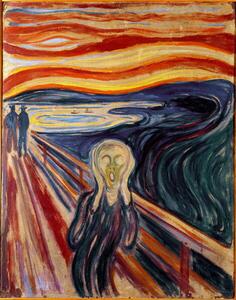 Munch, Edvard - Riproduzione The Scream 1893, (30 x 40 cm)