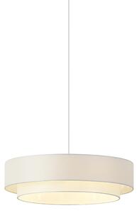Lampada a sospensione moderna bianca 50cm 3 luci - Drum Duo