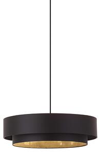 Lampada a sospensione moderna nera 50cm 3 luci - Drum Duo