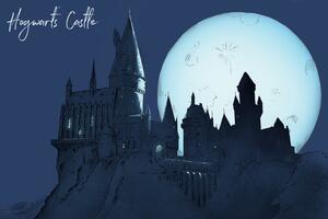 Stampa d'arte Harry Potter - Hogwarts Castlle, (40 x 26.7 cm)