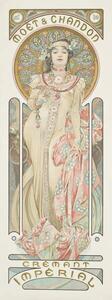 Mucha, Alphonse Marie - Riproduzione Moet Chandon Dry Imperial, (22.3 x 60 cm)