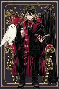 Stampa d'arte Harry Potter - Anime style, (26.7 x 40 cm)