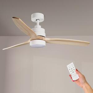 Lampadario Ventilatore da soffitto White Crazy 18W illuminazione Led CCT regolabile con telecomando M LEDME