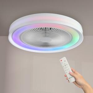 Lampadario Ventilatore da soffitto Colours 36W illuminazione Led CCT+RGB regolabile con telecomando M LEDME