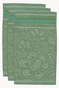 Set di 3 asciugamani ospite in cotone spugna jacquard Jasmin