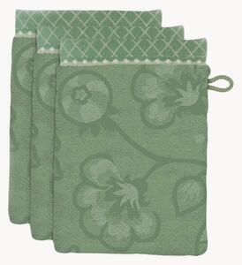 Set di 3 asciugamani in cotone Jasmin Jacquard