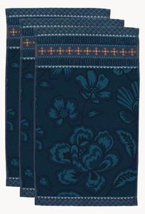 Set di 3 asciugamani ospite in cotone spugna jacquard Jasmin