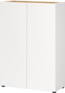 Armadietto bianco con effetto rovere 74x105x33 cm Alviano – Germania